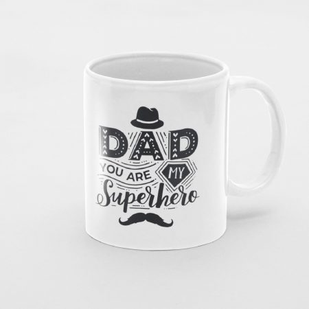 Primgi 11oz Ceramic Superhero Dad Coffee Mug Best For Father's Day